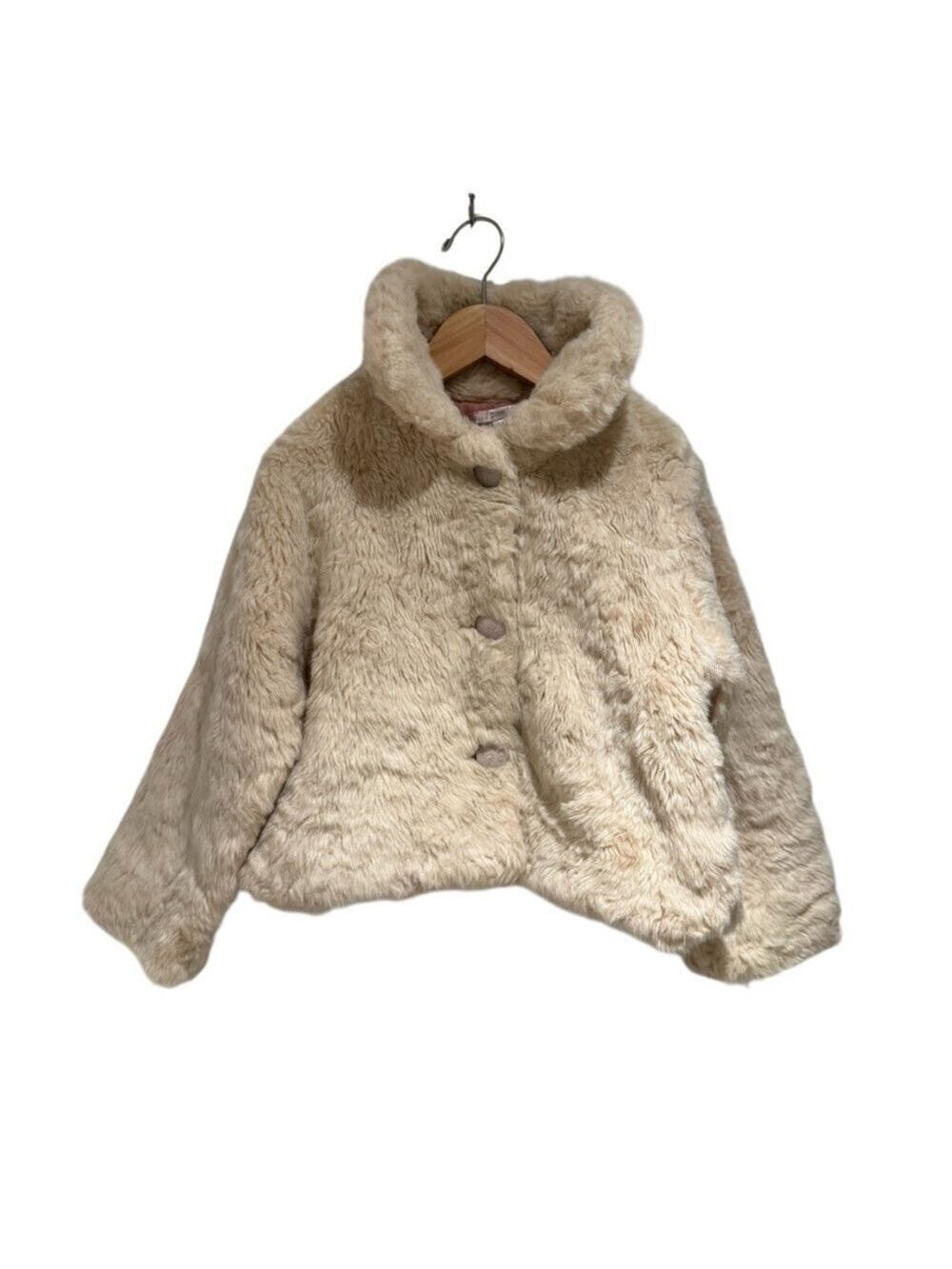 REPETTO blush pink faux fur dressy jacket - size 6